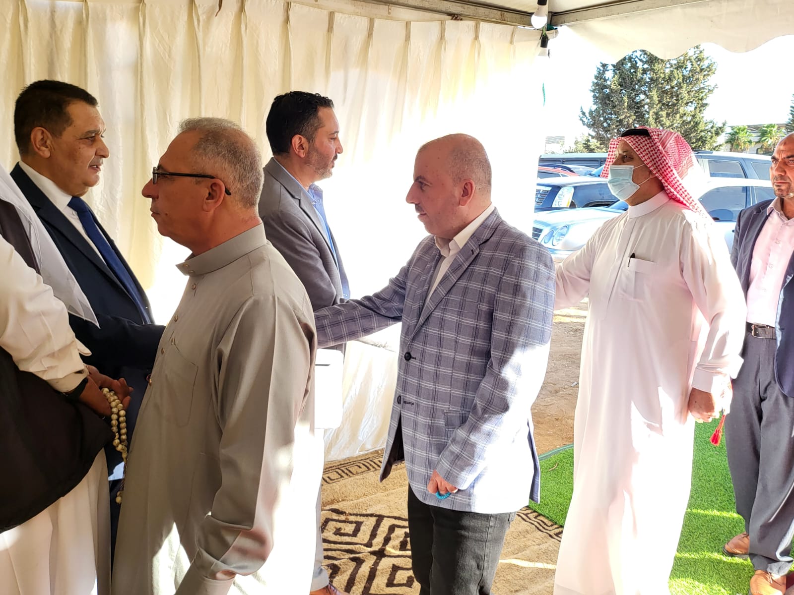 جاهة المهندس محمد عيد الحشايشة ، سعادةابوكف طلب و الشيخ الحويان أعطى