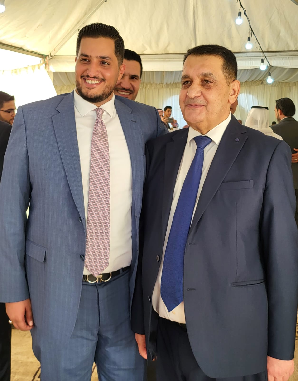 جاهة المهندس محمد عيد الحشايشة ، سعادةابوكف طلب و الشيخ الحويان أعطى