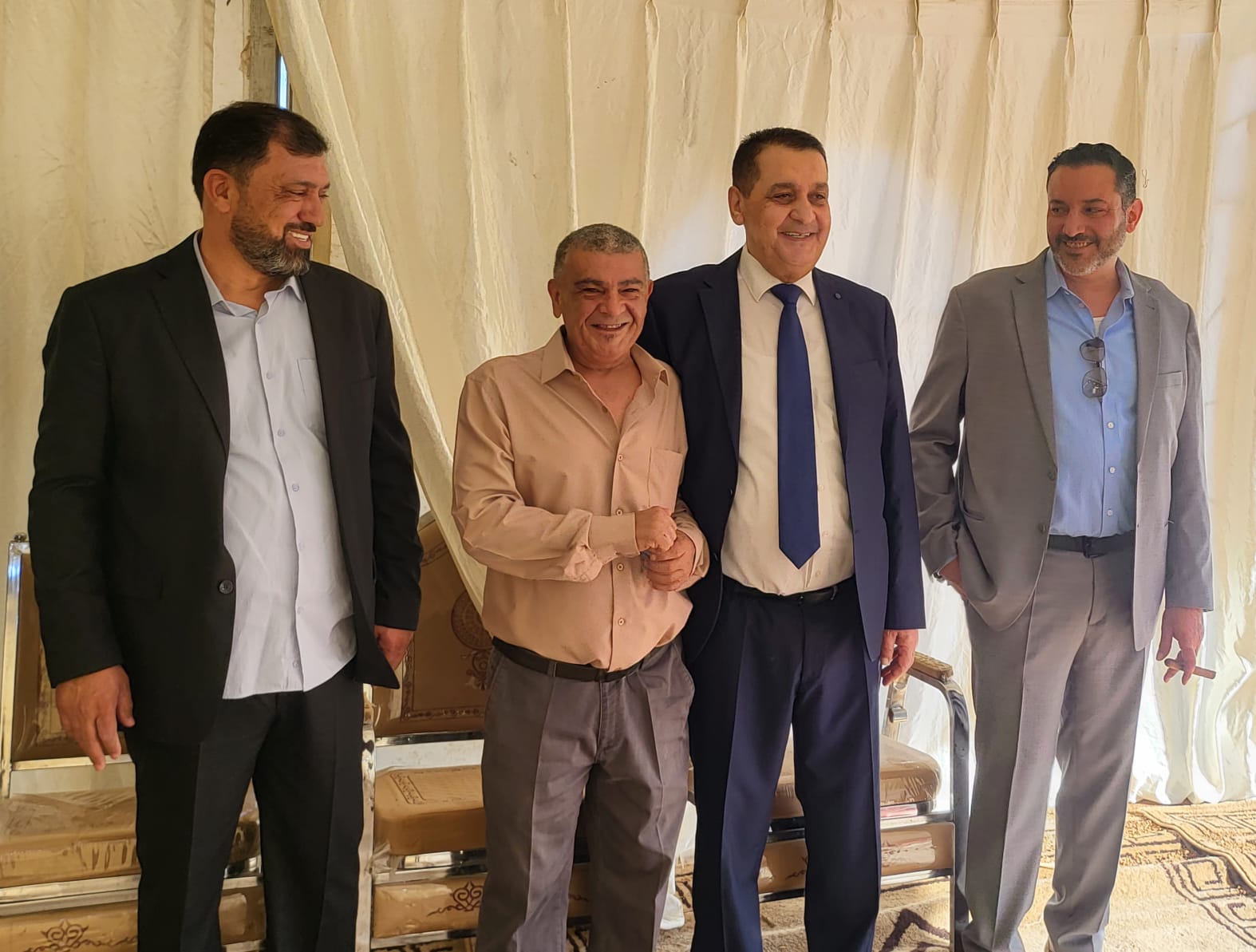 جاهة المهندس محمد عيد الحشايشة ، سعادةابوكف طلب و الشيخ الحويان أعطى