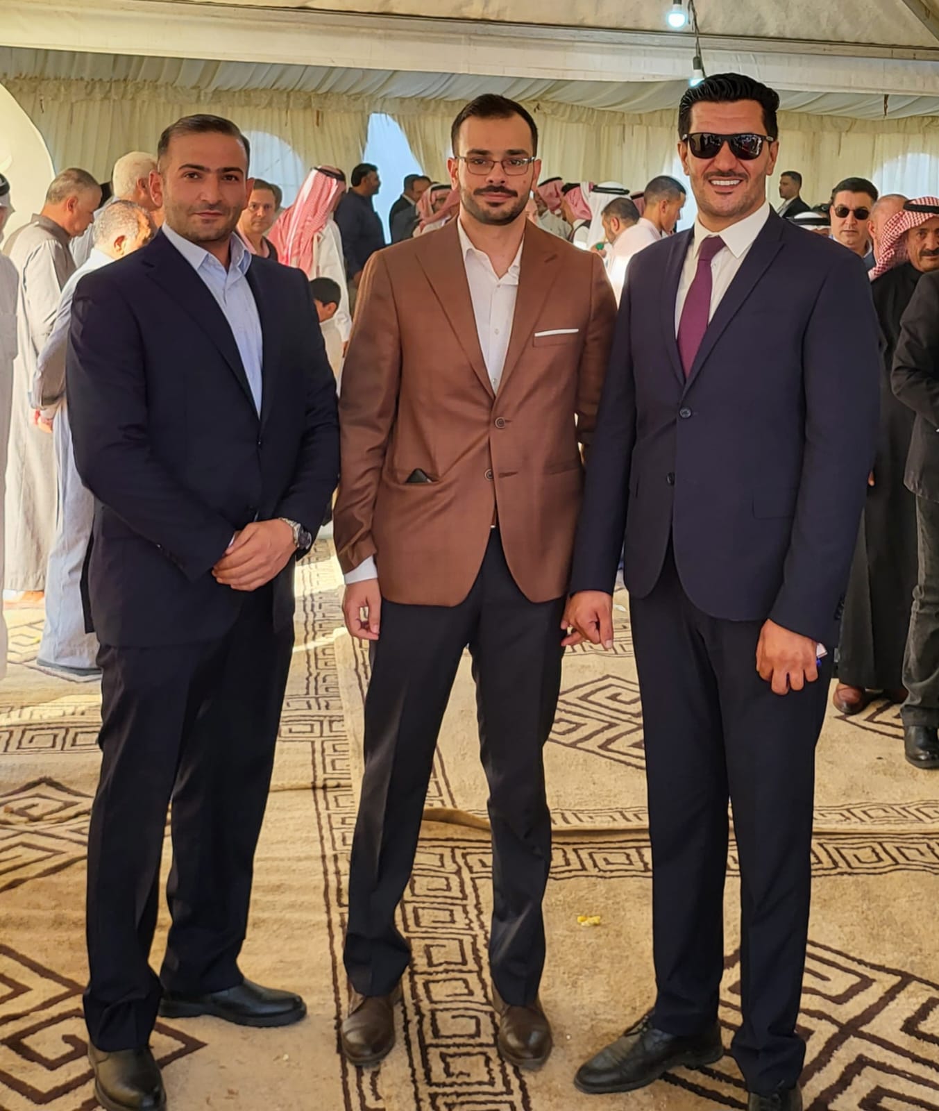 جاهة المهندس محمد عيد الحشايشة ، سعادةابوكف طلب و الشيخ الحويان أعطى