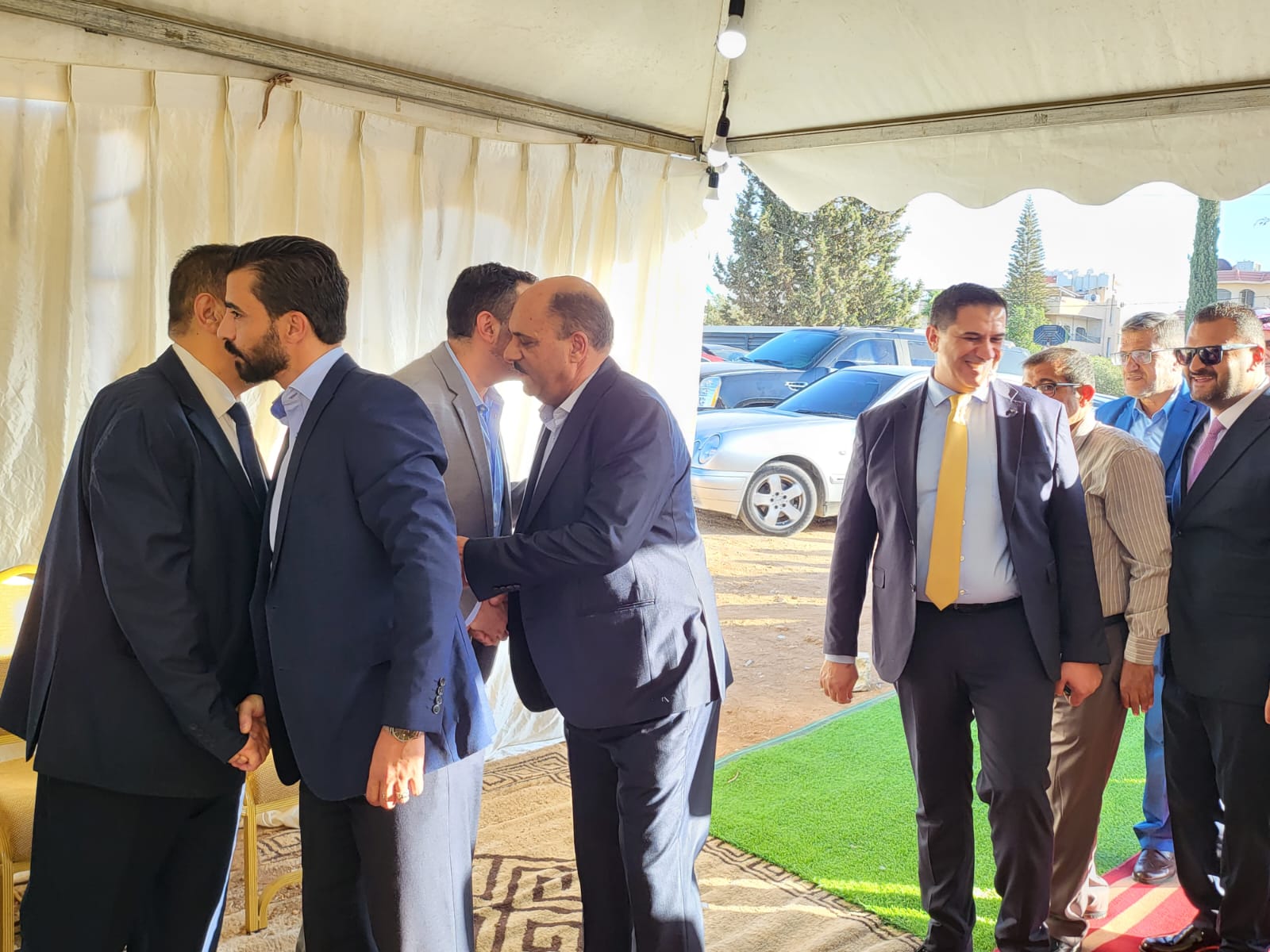 جاهة المهندس محمد عيد الحشايشة ، سعادةابوكف طلب و الشيخ الحويان أعطى
