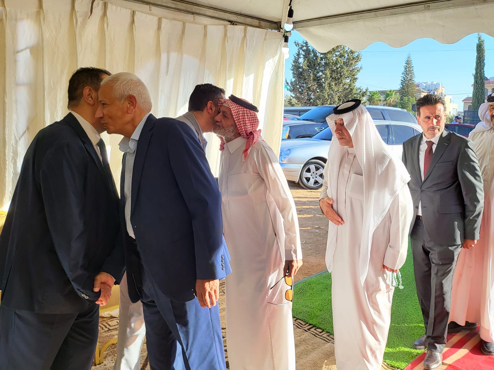 جاهة المهندس محمد عيد الحشايشة ، سعادةابوكف طلب و الشيخ الحويان أعطى