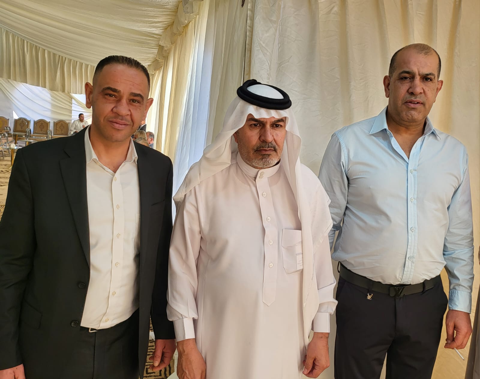 جاهة المهندس محمد عيد الحشايشة ، سعادةابوكف طلب و الشيخ الحويان أعطى