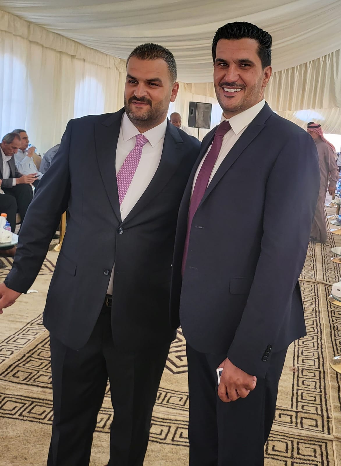 جاهة المهندس محمد عيد الحشايشة ، سعادةابوكف طلب و الشيخ الحويان أعطى