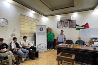 جلسة تعريفية بجائزة الحسين بن عبدالله الثاني للعمل التطوعي في نادي غزة هاشم بجرش