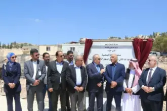 أبو السمن يضع حجر الأساس لمبنى مكتب أشغال عين الباشا الجديد