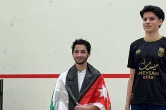 اللاعب الأردني محمد البطاينة يحرز فضية