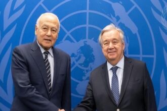 أبو الغيط وغوتيريش يبحثان تطورات القضية الفلسطينية