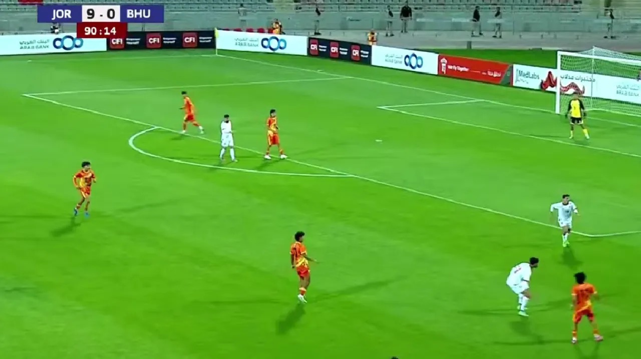 الأولمبي الأردني يفتتح التصفيات الآسيوية بفوز كاسح على بوتان (11-0)