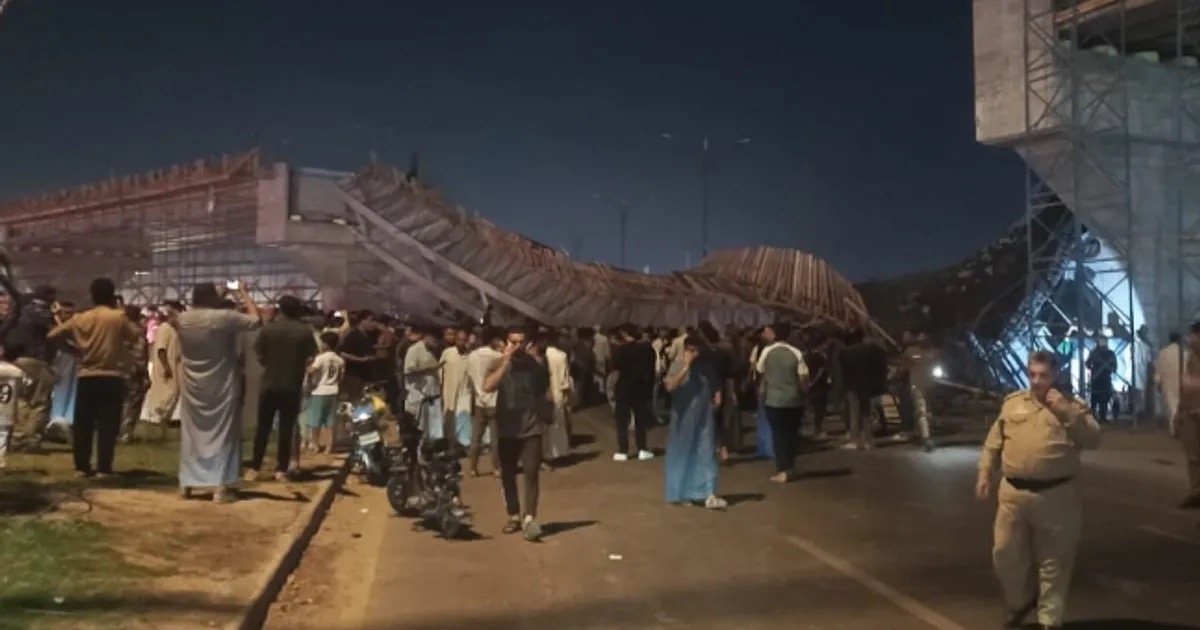 انهيار جسر العطيشي في كربلاء