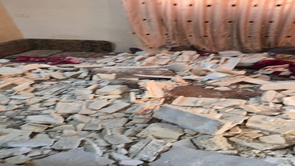 انهيار جزئي لسقف في إربد