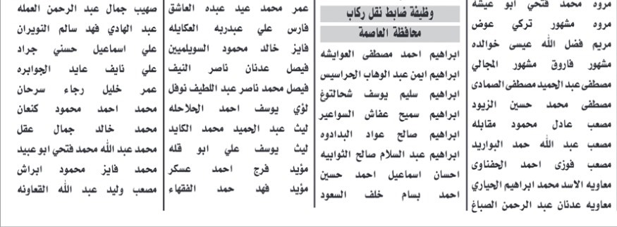 هيئة النقل تدعو مرشحين لاختبار تنافسي إلكتروني