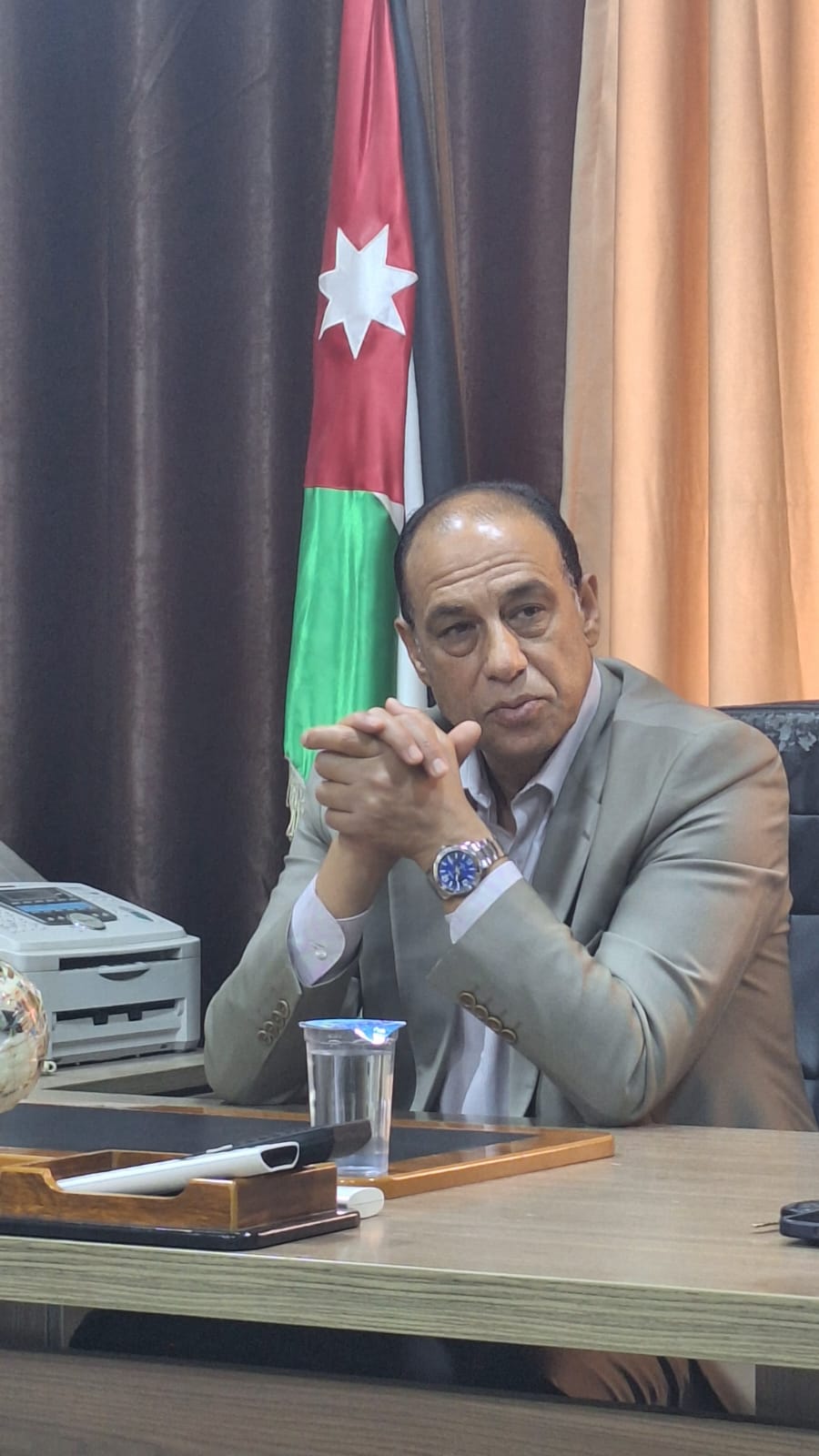 متصرف عين الباشا يكرّم الناجحين ويدعم نادي يرموك البقعة