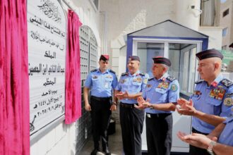 مدير الأمن العام يفتتح مركز أمن الكرك الغربي ومحطة دفاع مدني دبة حانوت