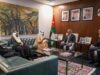 حسان يستقبل رئيس اتحاد الغرف التجارية السعودية قبل ملتقى الأعمال