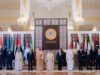 اتصال مرئي ثلاثي بين الملك وأمير قطر والرئيس المصري مع قادة أوروبا وأمريكا