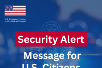السفارة الأمريكية تحذر رعاياها في الأردن
