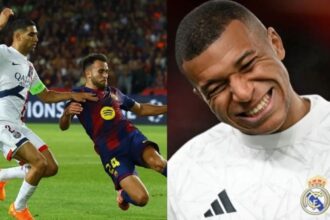 مبابي يشيد بتألق حكيمي بعد فوز باريس على برشلونة