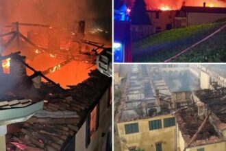 حريق هائل يدمر ديرًا تاريخيًا في إيطاليا