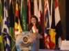 رئيس لجنة المرأة في الأعيان تلقي كلمة حول تعزيز الاستثمار والتنمية العربية في القاهرة 