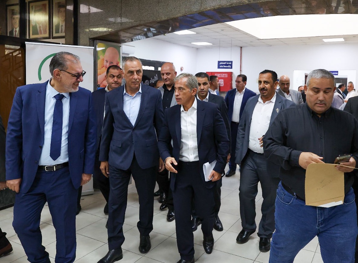 بالصور جعفر حسان يزور مديرية تسجيل أراضي جنوب عمَّان