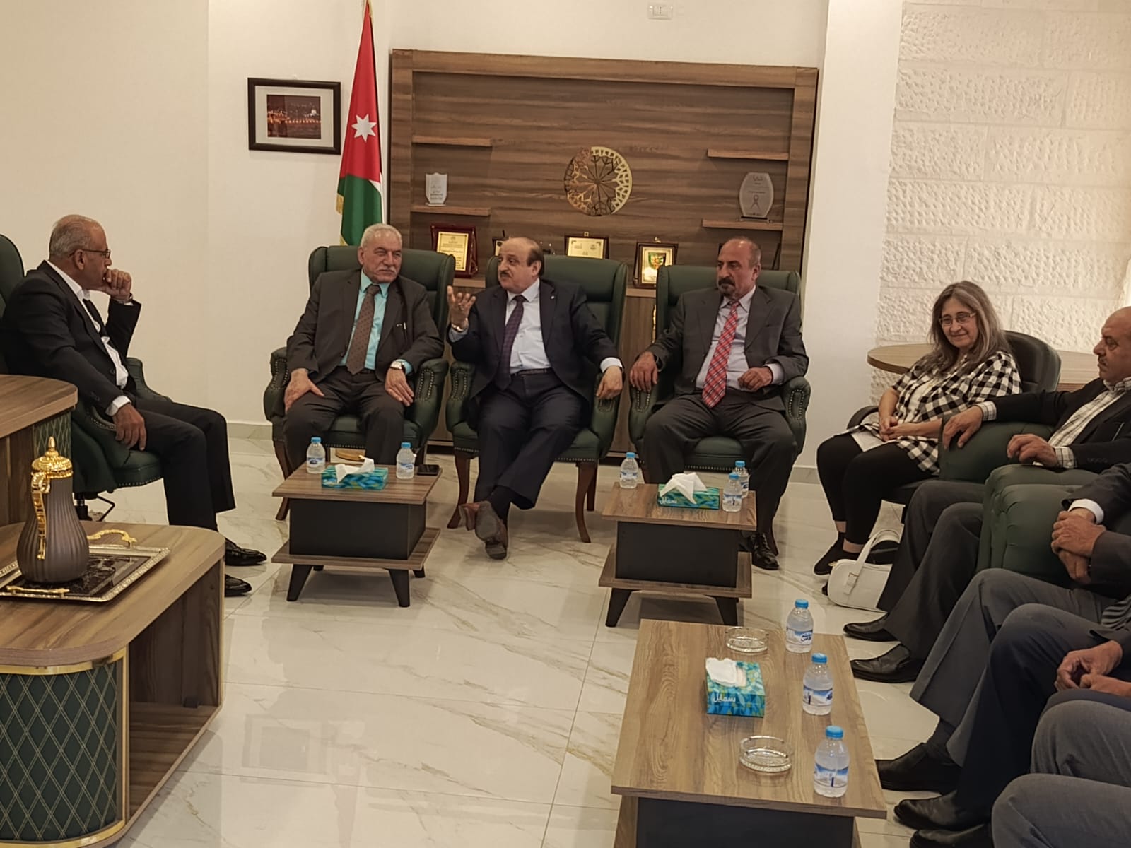 حزب البناء الوطني يزور مجلس محافظة البلقاء