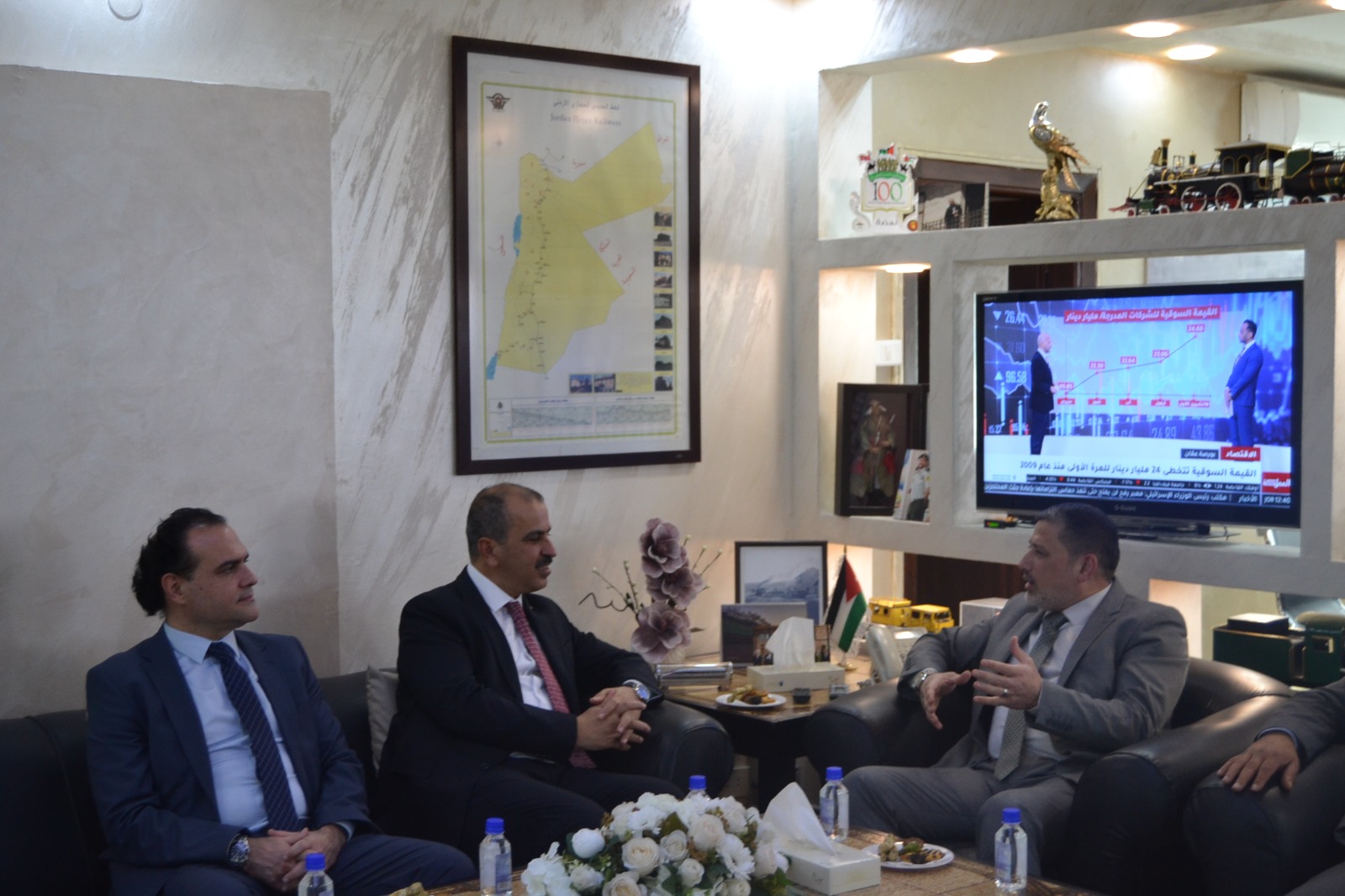 السفير التركي يزور مؤسسة الخط الحجازي الأردني ويطّلع على إنجازات أعمال المتحف