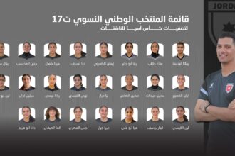 المنتخب الوطني النسوي تحت 17 عامًا يعلن قائمته لتصفيات كأس آسيا في العقبة