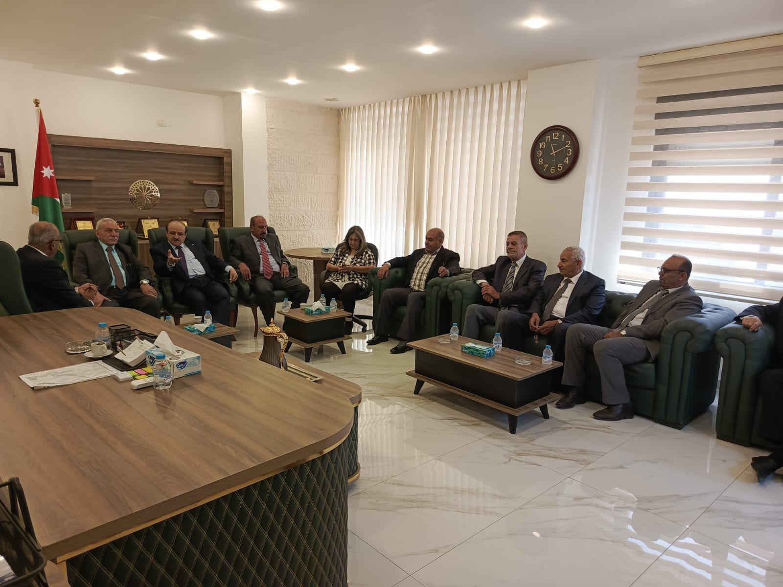 حزب البناء الوطني يزور مجلس محافظة البلقاء
