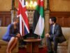 ولي العهد يجتمع بوزيرة الخارجية البريطانية في لندن