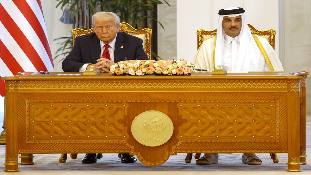 أمير قطر يناقش خطة ترامب