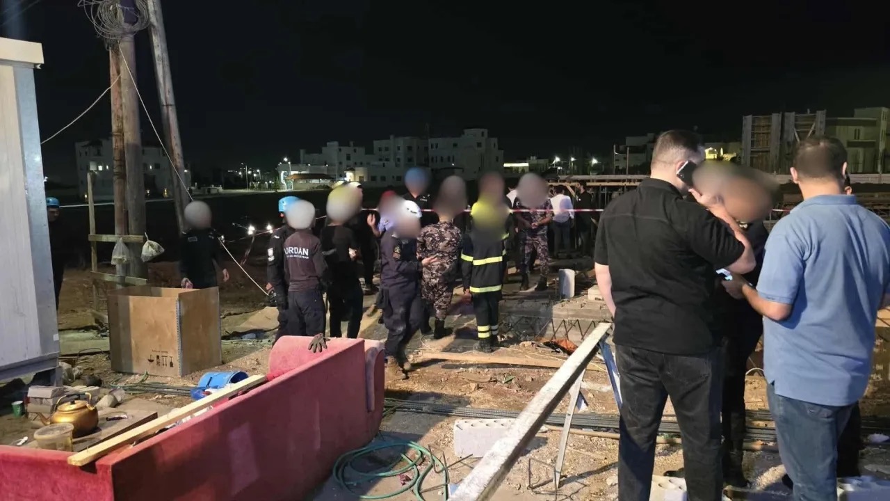 إصابة 4 أشخاص بانهيار مبنى قيد الإنشاء