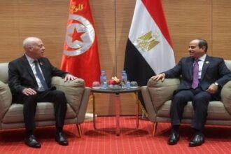 الرئيس التونسي قيس سعيد يهنئ السيسي