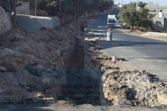 أهالي عجلون يشتكون من حفر طريق “سكرين”صور"