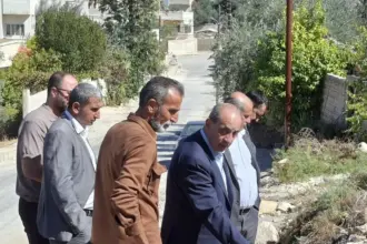المصري يتفقد بلديات بإربد قبيل فصل الشتاء