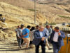 أبو السمن يتفقد مشروع معالجة الانزلاق على طريق الموجب