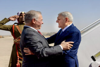 الرئيس العراقي يغادر الأردن