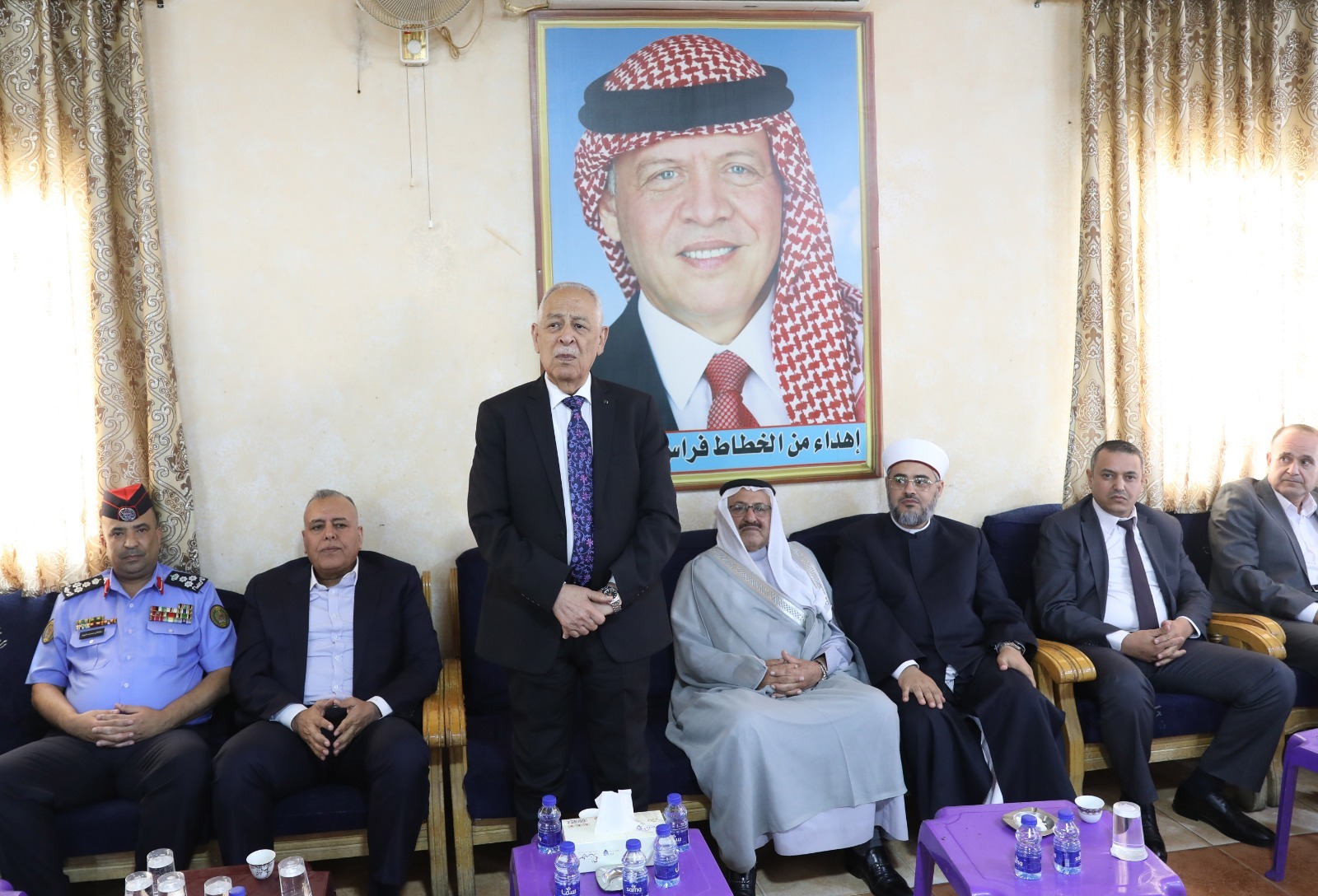 مندوبا عن الملك وولي العهد. العيسوي يعزي النوافعة ورمضان وإسعيفان والموصلي
