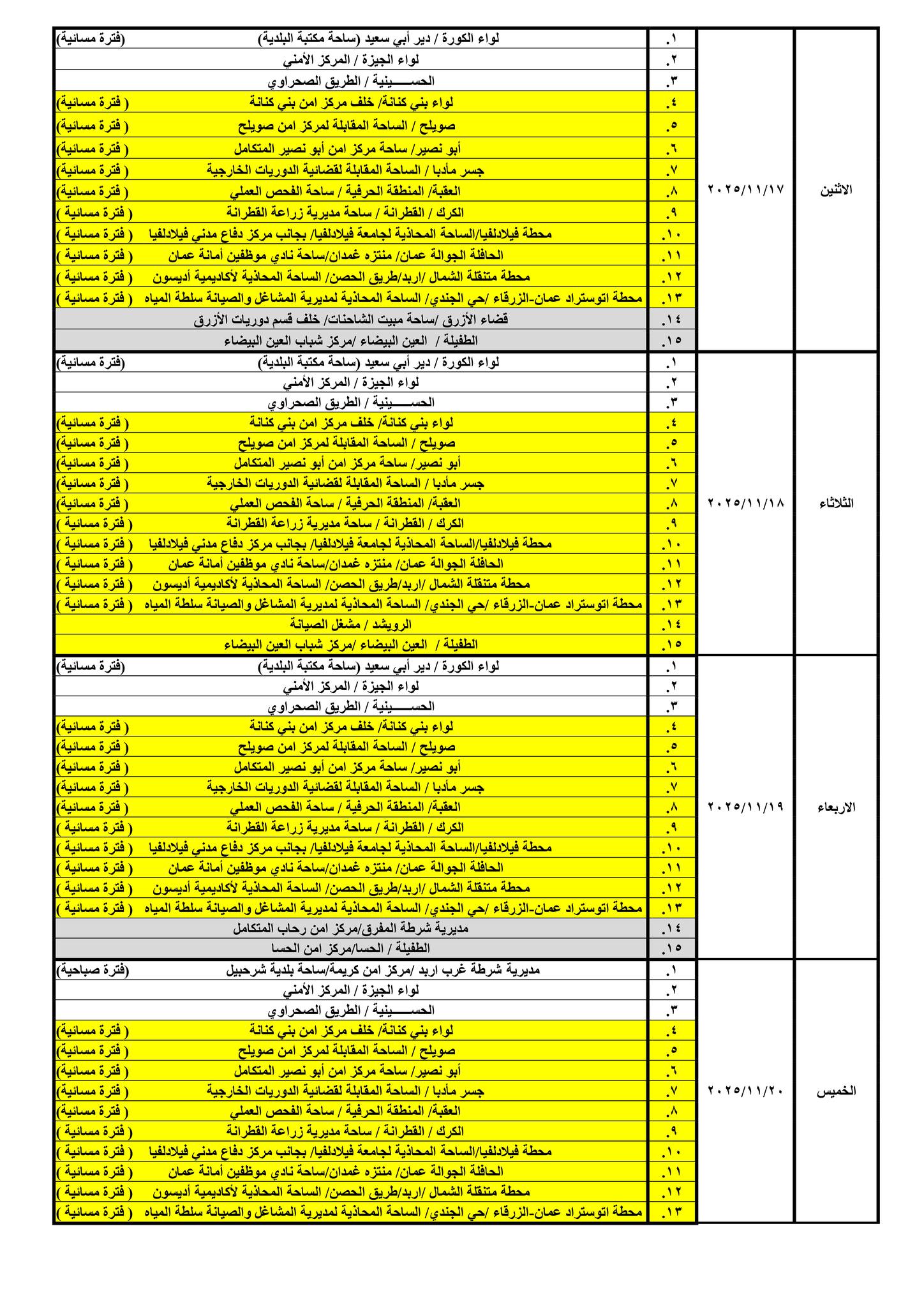 صورة حول : إدارة الترخيص تعلن جداول العمل الشهرية لمحطات «بنوصلك» إدارة الترخيص تعلن جداول العمل الشهرية لمحطات «بنوصلك»