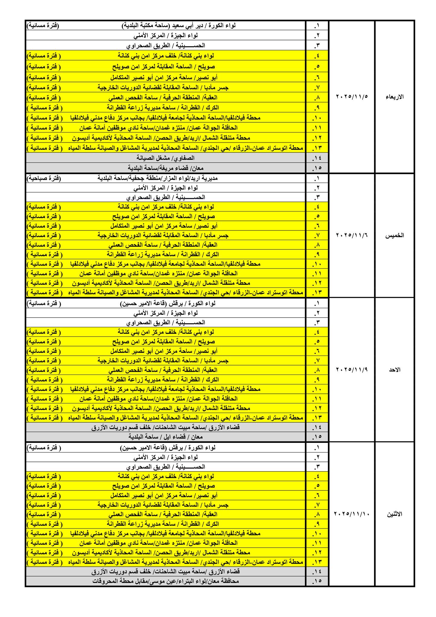 صورة حول : إدارة الترخيص تعلن جداول العمل الشهرية لمحطات «بنوصلك» إدارة الترخيص تعلن جداول العمل الشهرية لمحطات «بنوصلك»
