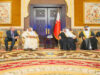 ولي العهد البحريني يستقبل رؤساء الوفود العربية المشاركة بحوار المنامة